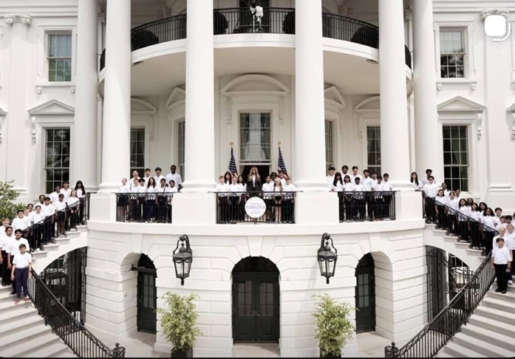 Aliza Gluck and the First Lady at the White House