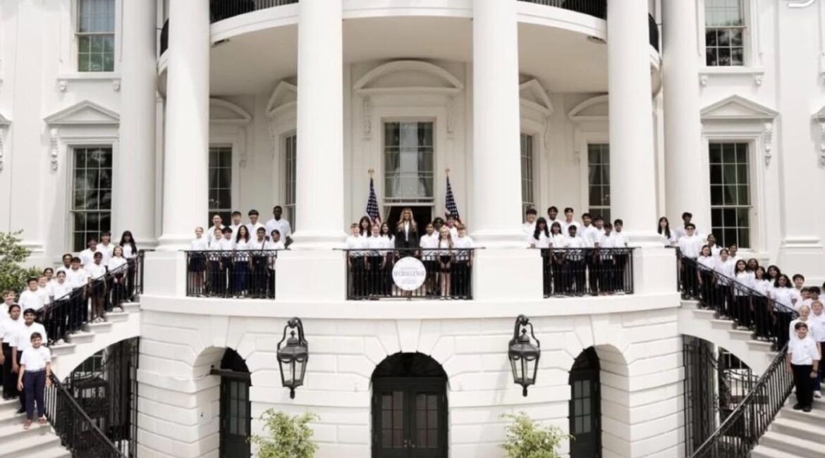 Aliza Gluck and the First Lady at the White House
