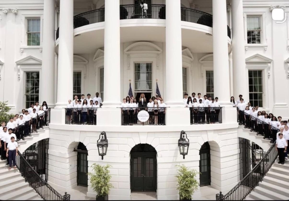 Aliza Gluck and the First Lady at the White House