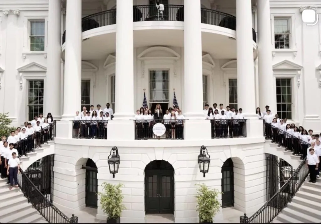 Aliza Gluck and the First Lady at the White House
